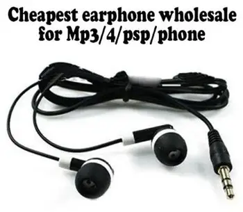 

2000pcs/lot 1.2M Cheapest New In ear Headphone 3.5mm Earbud Earphone For MP3 Mp4 Moible phone