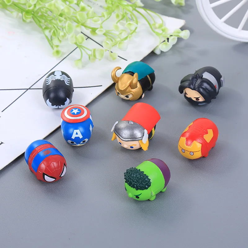 8 unids/set Tsum La Juguetes Avengers Iron man Capitán América thor duende lindo muñeca de juguete para el regalo de Chirldren buena calidad 8 unids/set Tsum La Juguetes Avengers Iron man Capitán América thor duende lindo muñeca de juguete para el regalo de Chirldren buena calidad