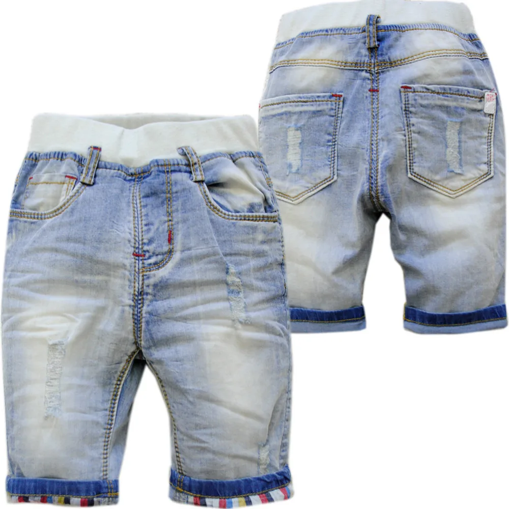 4030 baby summer shorts hole soft denim jeans pants baby boys shorts