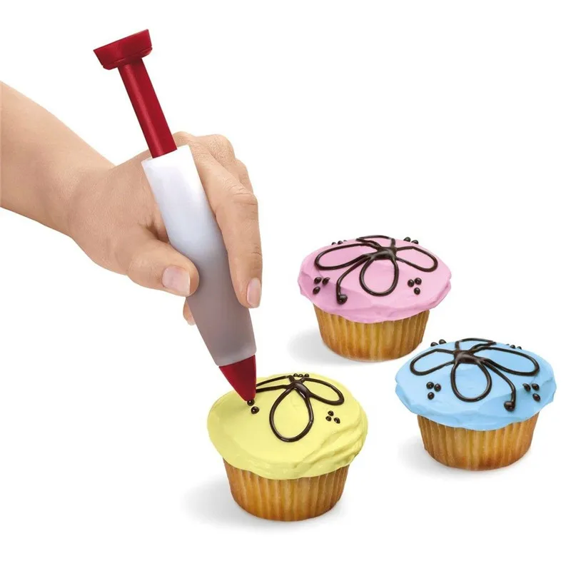 Deco Pen Magic Cupcake Cookie Cake Decoration Pastry Decorating Writing Set Kit Tool Pen (8)