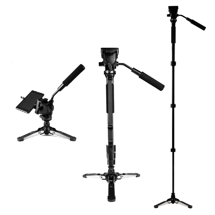 

Yunteng VCT 288 Camera Monopod + Fluid Pan Head + Unipod Holder For Canon for Nikon