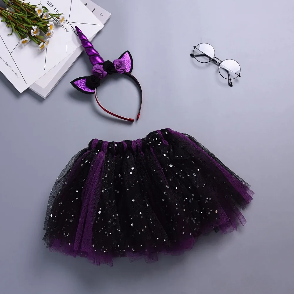 

Baby Girl Rainbow Sequins Lace Tutu Skirt with Headwear Newborn Infant Flower Gown Princess Skirts Two-piece Suit 0-1 Y BW263