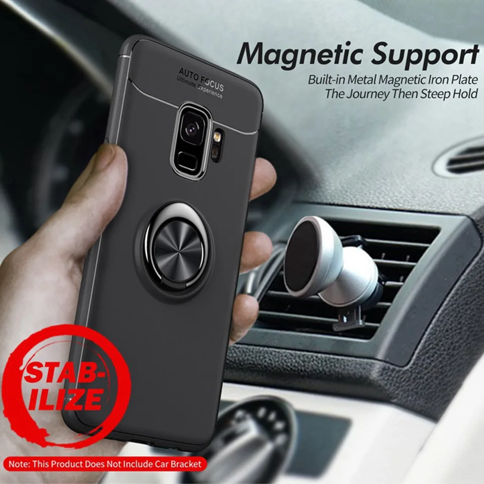 Silicone Case For Samsung Galaxy S9 S8 Plus Note 8 Magnetic Holder Case For Samsung J3 J5 J7 2017 J4 J6 J8 A6 Plus 2018 J2 Prime (7)