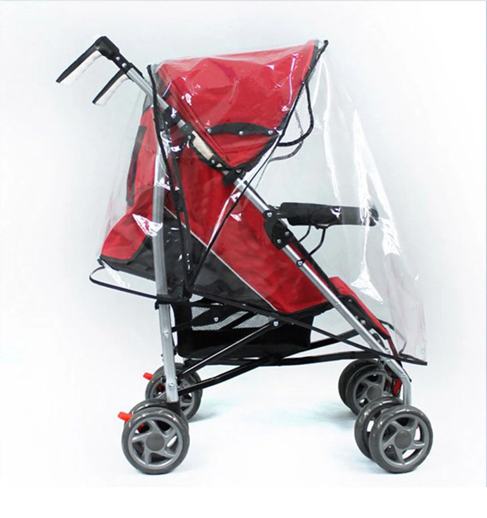 Baby stroller Accessories Rain cover Carriages Wind Dust Shield Zipper Baby Pushchair Wheelchair Cover Stroller Accessories