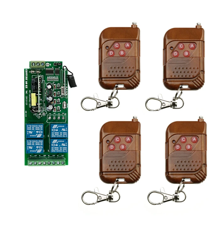 AC85V 250V 4CH 10A Wireless Remote Control Switch 4