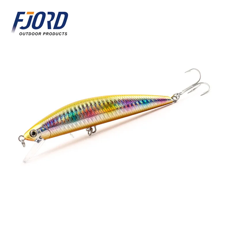 FJORD качество 5 шт./партия 125 мм 40 г Minnow лазер жесткий Профессиональный SwimBait искусственные приманки оборудованные крючки Тонущая Рыбалка