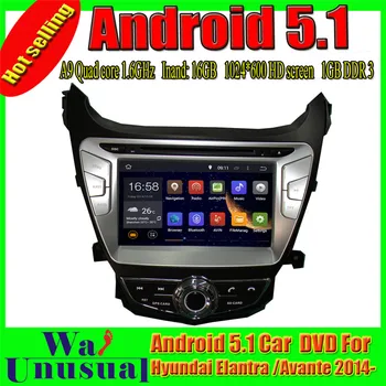 

WANUSUAL 8'' Octa Core 32G 4G RAM Android 6.0 Car Video Player for Hyundai Elantra for AVANTE 2014 2015 2016 2017 GPS Navigation