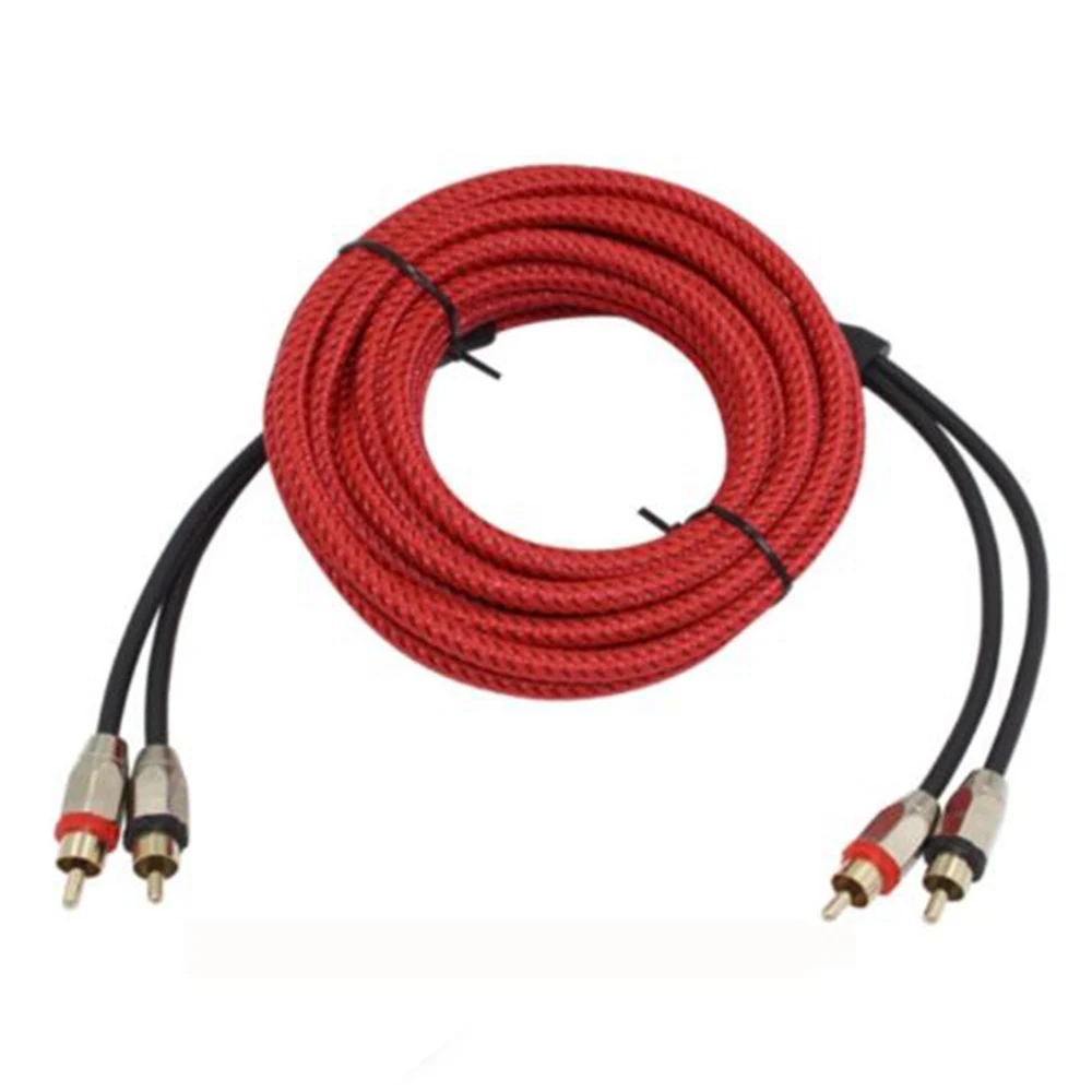 Pure Copper Amplifier Sets RCA Car Stereo Audio Cable 1PCS Advanced