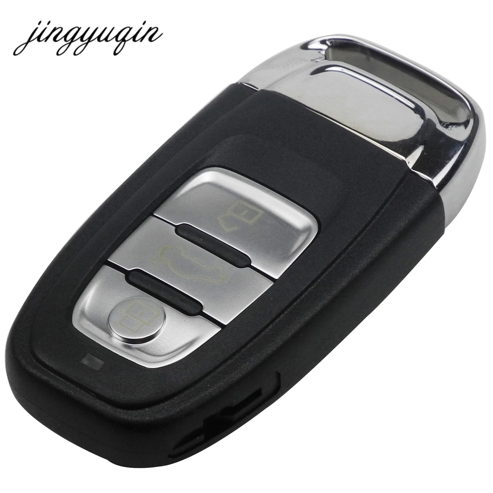 

3 Button Smart Remote Key Shell + Insert Small Key Blanks For Audi A4L A6L A5 Q5 RS5 Q5 Quattro Key Case