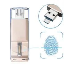 2017 Fingerprint Sliding Unlock Pen drive 16GB USB flash drive 2.0 for Android Smart Phone Flash Memory Stick Pendrive U disk