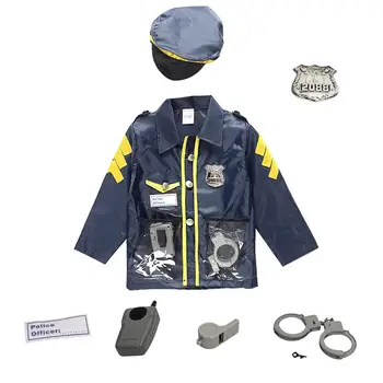 

Police Suit For Chlidren's Policeman Cosplay Costume Policeman Costume With Durable Case Police Officer Costume For Kids