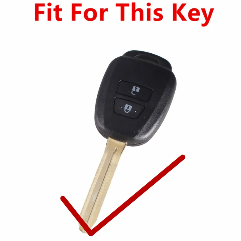 FLYBETTER из натуральной кожи 2 кнопки дистанционного ключа чехол для Toyota Innova/Fortuner/Vios/Wish/Prado L416