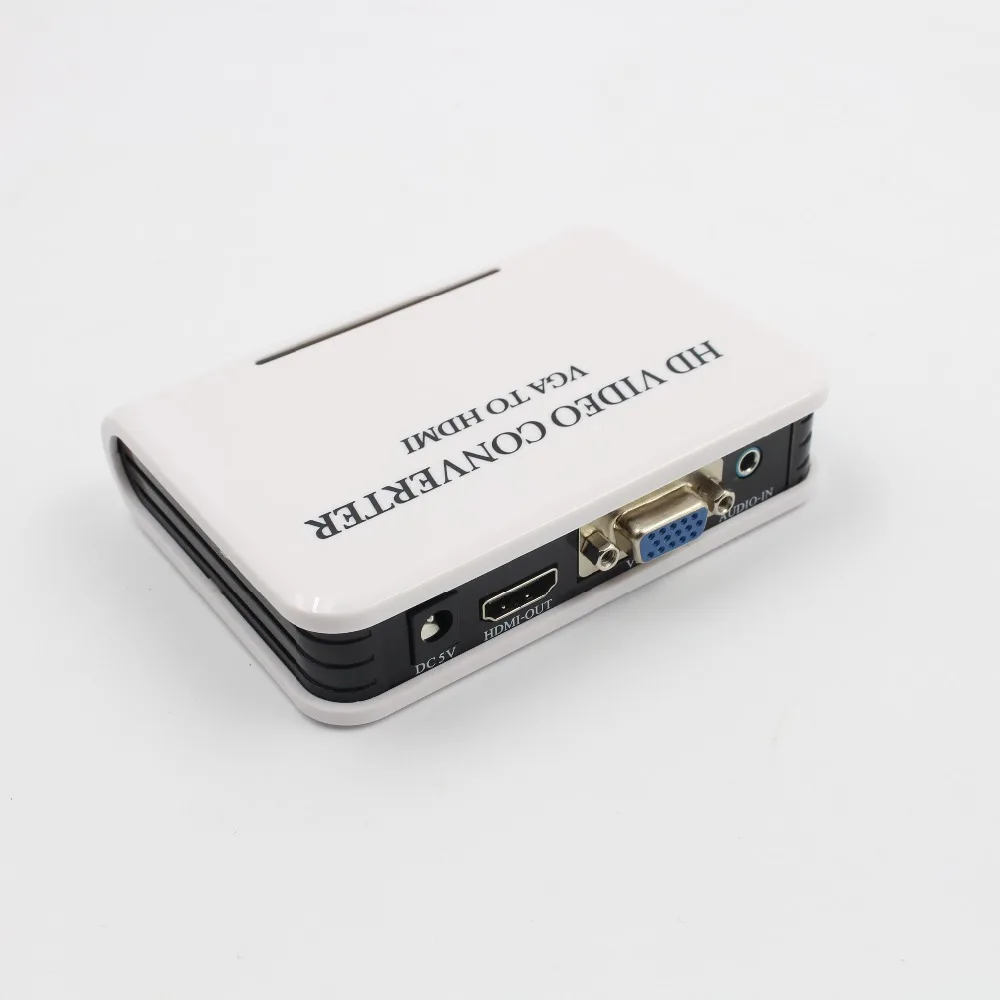  Audio VGA a HDMI 1080 P Full HD TV Video Converter Adapter Box per il Computer Portatile PC Digital