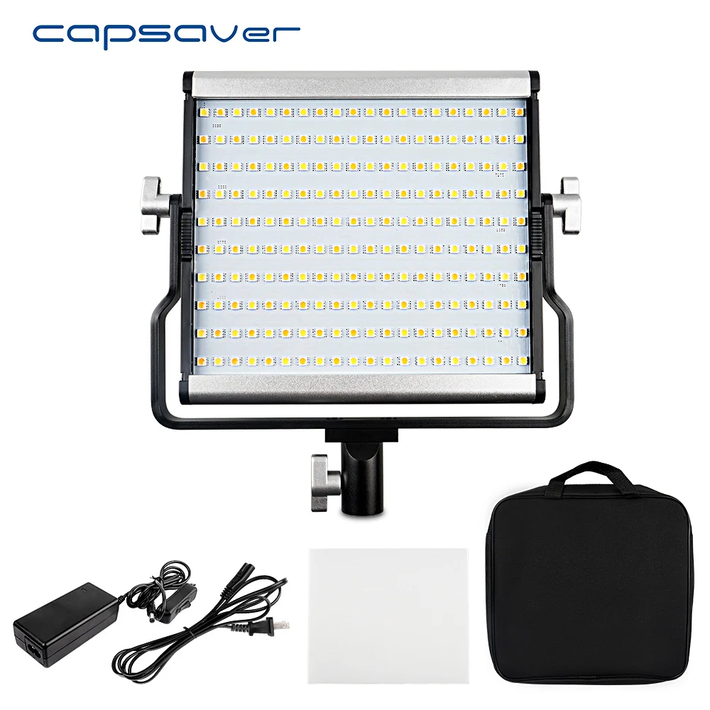 Capsaver L4500 портативный фотографический светильник ing светодиодный светильник для видеосъемки с металлической панелью двухцветная лампа 3200 K-5600 K для студийной фотосъемки