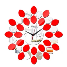 Hot Watch Wall Clock modern design Big Acrylic Clocks Modern relogio de parede Mirror 3d Stickes