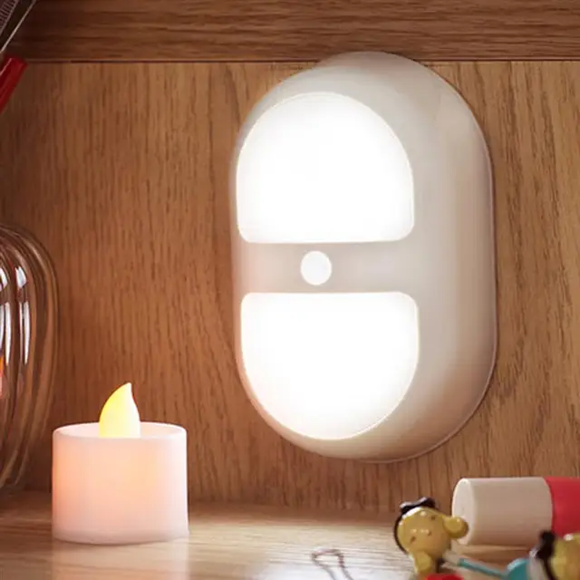 ZjRight Wireless Human body Sensor Night Lights human Motion Light/voice Induction wall light for Cabinet Toilet corridor lamp