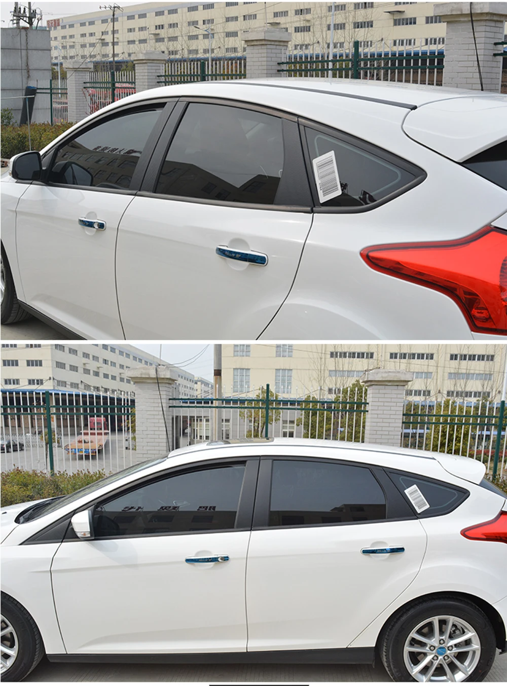 Car Window Pillars Decal Stickers Trim fit for Ford Focus 2012 2013 2014 2015 2016 Carbon Fiber Sticker 8pcs per set Car-styling 4444