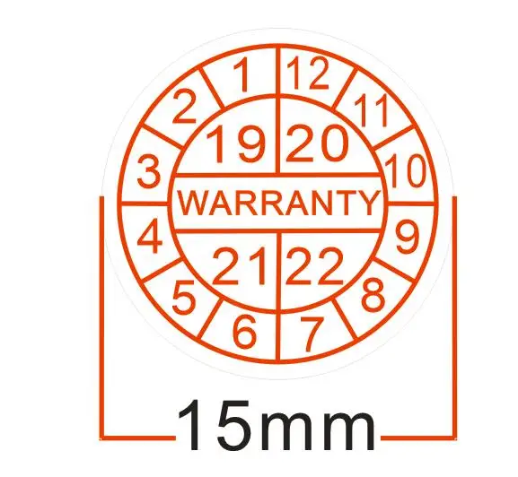 

Diameter 15mm 1000pcs/lot Warranty sealing label sticker void if seal broken, Red font Stickers free shipping