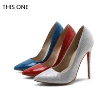 Women Pumps Bling High Heels Women Pumps Glitter High Heel Shoes Woman Sexy Wedding Shoes red blue Silver цена Women Pumps Bling High Heels Women Pumps Glitter High Heel Shoes Woman Sexy Wedding Shoes red blue Silver цены онлайн