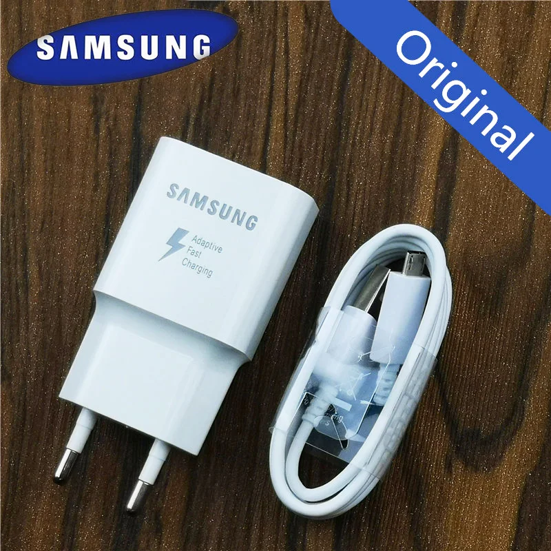 

Samsung Charger Adaptive Fast Charge adapter For Galaxy a6 a5 Note 4 5 J3 J5 2017 J7 S6 S7 edge Original QC 3.0 EU Adapter