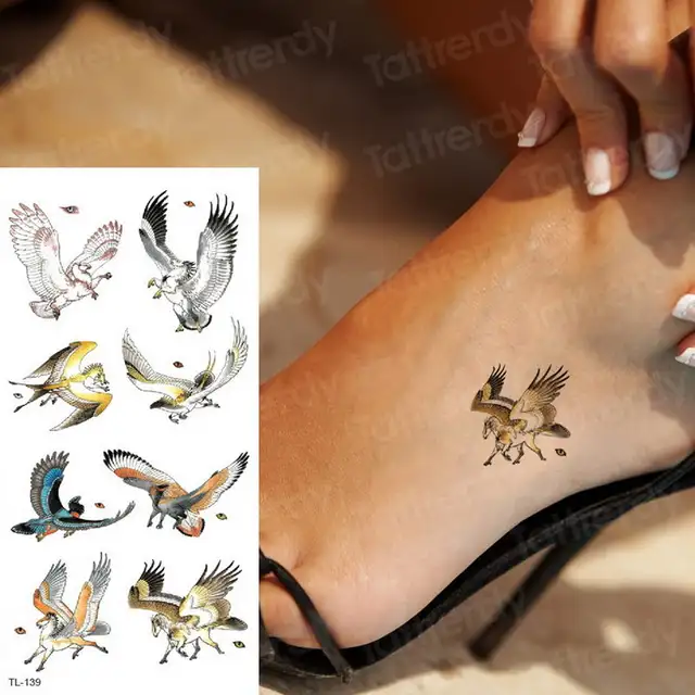 Us 038 30 Offtemporary Tattoo Phoenix Unicorn Fox Tattoo Body Stickers Sexy Tatoo For Woman Fake Tattoo Arm Back Water Transfer Tattoo Women In