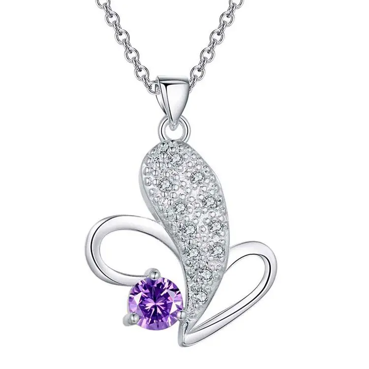 

wholesale Wedding gift Nice silver Fashion jewelry chains necklace pendant WN-998