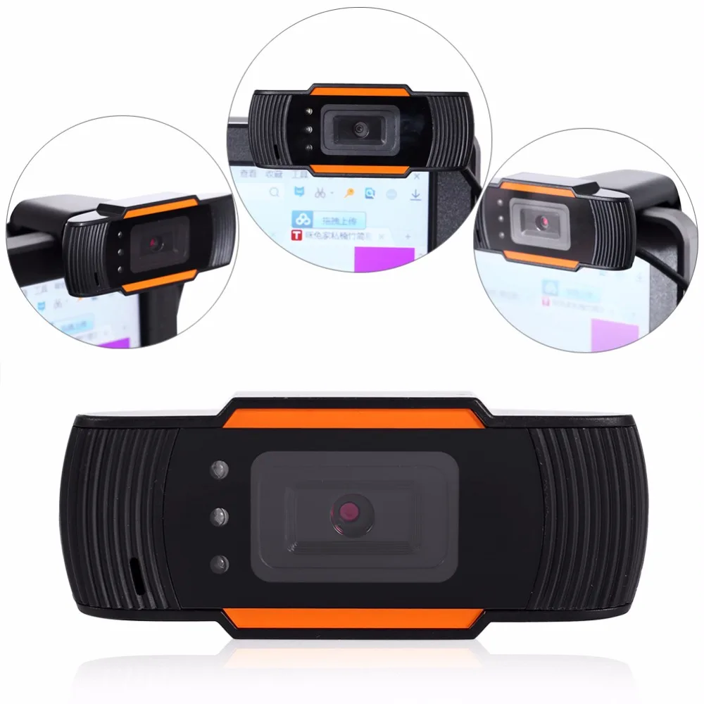 

12.0M Pixels HD USB 2.0 Webcam With Microphone On Computer Web Camera for PC Laptop 640 * 480 Resolution