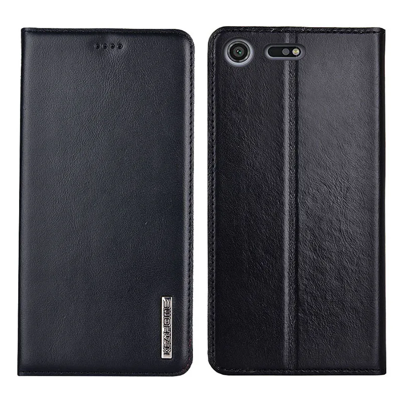 

for Sony Xperia XZ Premium Case Flip Genuine Leather Soft Silicon Back Cover for Sony XZ Premium Cases