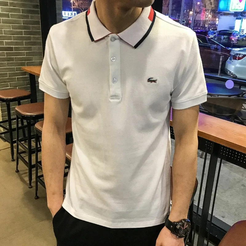 

LACOSTE LEGEND Running Shirt Men Quick Dry Breathable Golf T-Shirts Running Slim Fit Summer Tees Sport Fitness New Arrival