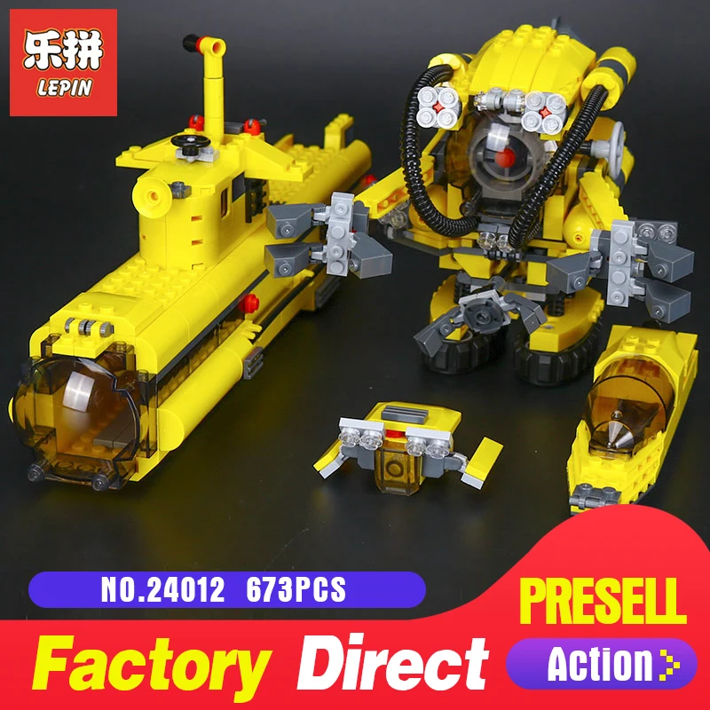 

Lepin 24012 Creative The Underwater Explora Ship Deep diving Model Building Kits Block Bricks Compatible Toys Model LegoING 4888