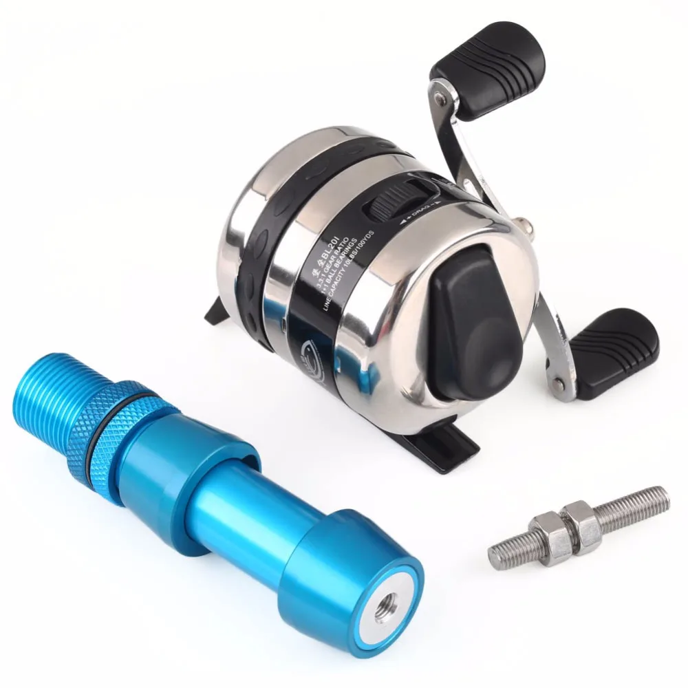 Bow Reel Spincast Reel With Reel Seat Gear Ratio 3.3:1 Free shipping Bow Reel Spincast Reel With Reel Seat Gear Ratio 3.3:1 Free shipping