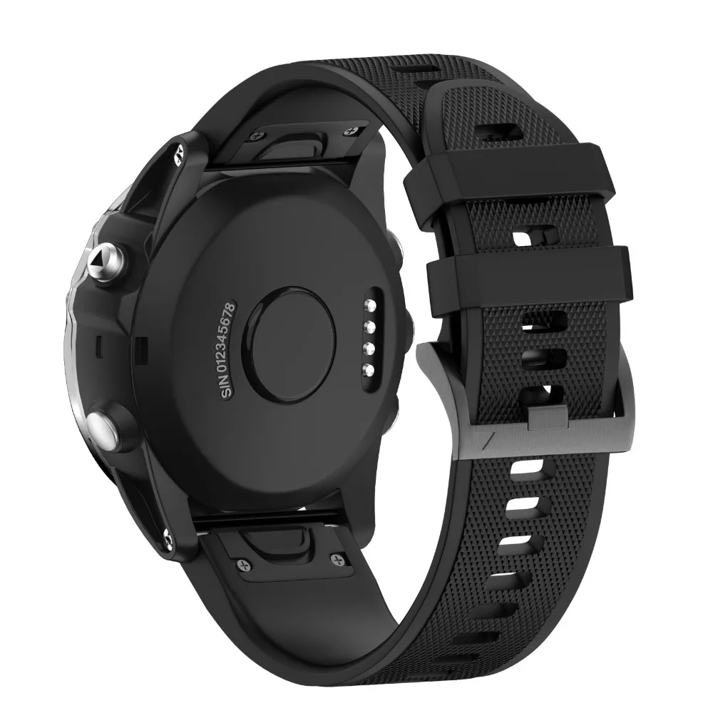 Силиконовый ремешок для часов Garmin Fenix 5 Sapphire Quatix 5 Forerunner 935 Approach S60 Премиум умные часы