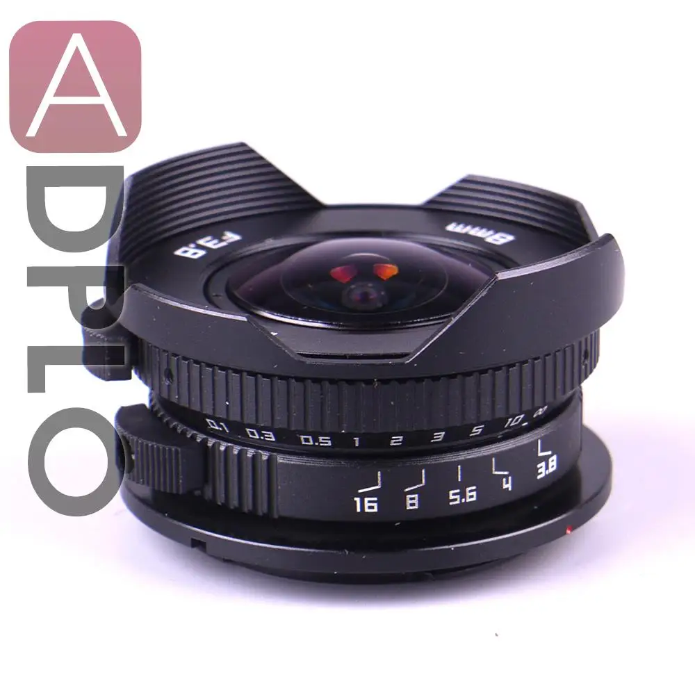8mm F3.8 Fish-eye C mount Wide Angle Fisheye Lens 8mm Focal length F3.8 Fish eye Lens Suit For Micro Four Thirds Mount Camera