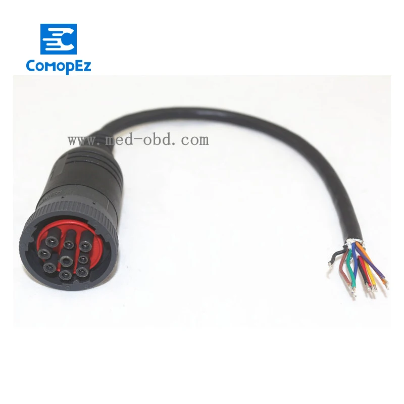 

Cable, Female J1939 (9pin) to Open End, 0.3ft, 9 pins Wired