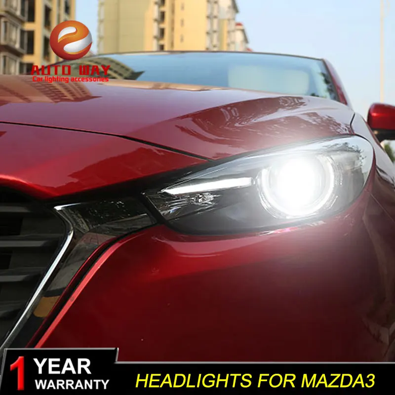 Perfect Head Lamp case for Mazda 3 M3 Axela Mazda3 2017 2018 Headlights LED Headlight DRL Lens Double Beam Bi-Xenon HID car Accessories 3 Perfect Head Lamp case for Mazda 3 M3 Axela Mazda3 2017 2018 Headlights LED Headlight DRL Lens Double Beam Bi-Xenon HID car Accessories 3