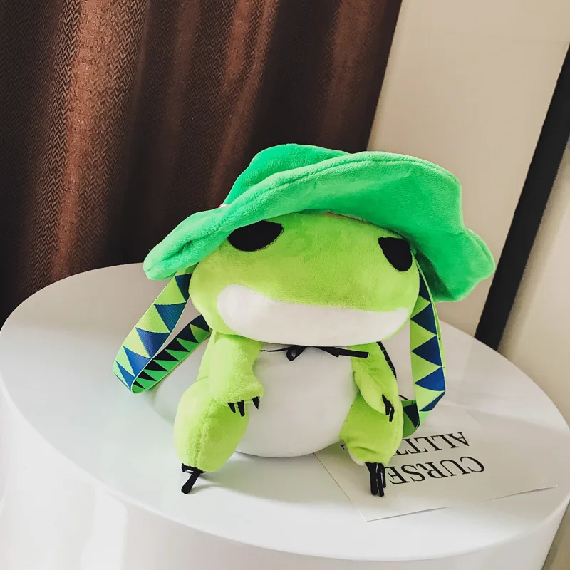 Японский Kawaii Повседневная игра путешествия лягушка плюшевый рюкзак наплечная