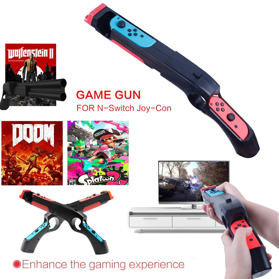 Nintend Switch Gaming Gun Game Controller Holder Stand Handle Grip for Nintendo Switch Nintendoswitch Joy-con Accessories
Nintend Switch Gaming Gun Game Controller Holder Stand Handle Grip for Nintendo Switch Nintendoswitch Joy-con Accessories
