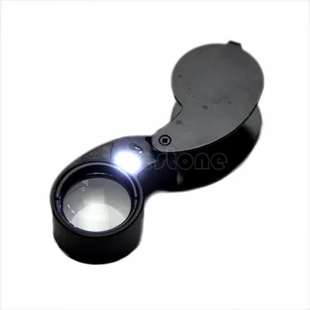 

JAVRICK 40X Glass LED Light Magnifying Magnifier Jeweler Eye Jewelry Loupe Loop NEW 30164