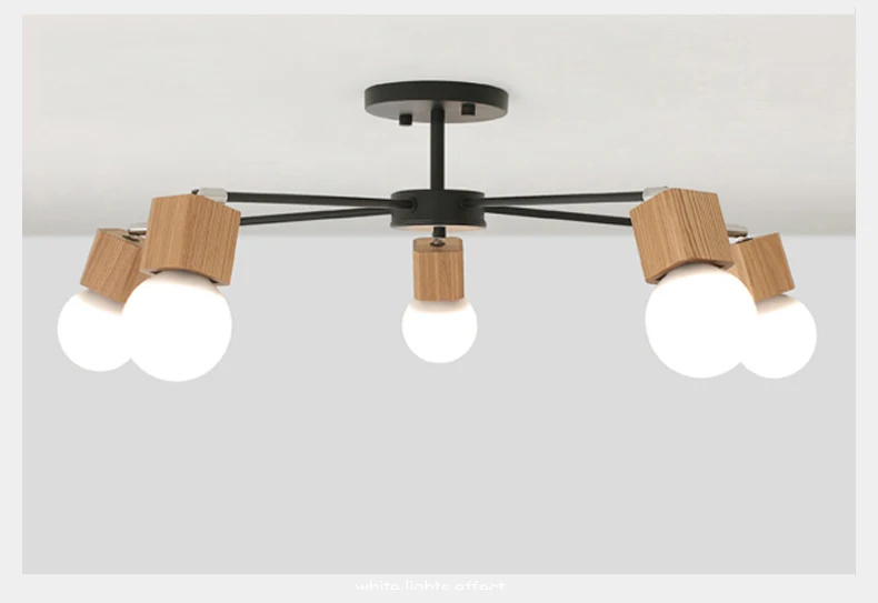  AC100-240V wood LED ceiling lights living room bedroom children's room ceiling lamp modern lustres  - 32817398159