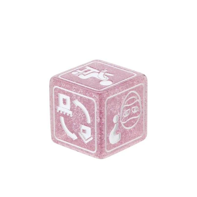 7Pcs Dice Party story cubes For dungeons and dragons Story Time Dice Polyhedral Multi Sided Acrylic Dice set #2P08 (14)