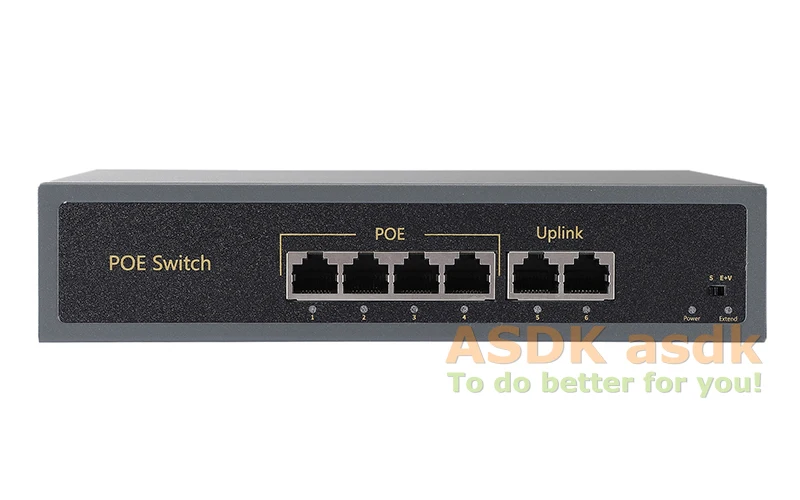 4+ 2 4-портовый 10/100 м коммутатор POE 60 Вт 48 В питание по Ethernet IEEE802.3af для системы ip-камеры сетевой коммутатор