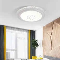 Круглый гостиная кристаллический светильник Светодиодная лампа потолка атмосферу зал спальня лампы круглый современный минималистский