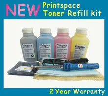 4x NON-OEM Toner Refill Kit + Chips Compatible With HP 5500 5500n 5550 5550n HP 645A(C9730A C9731A C9732A C9733A)Free shipping