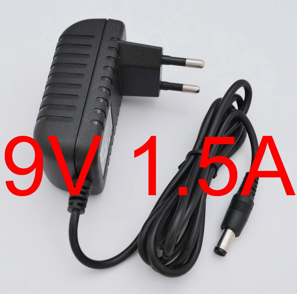 

1PCS High quality DC 9V 1.5A IC program AC 100V-240V Converter Switching power adapter 1500mA Supply EU Plug DC 5.5mm x 2.1mm