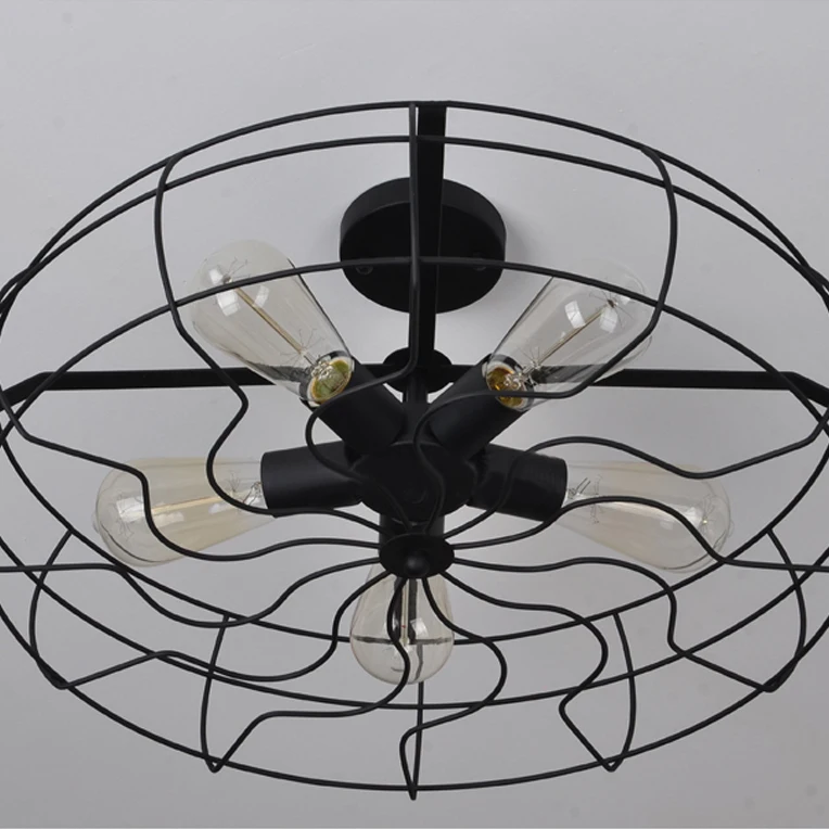 creative-industrial-vintage-retro-ceiling-fan-style-led-ceiling-light -e27-5-socket-110-240v-parlour creative-industrial-vintage-retro-ceiling-fan-style-led-ceiling-light -e27-5-socket-110-240v-parlour
