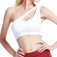 Большинство продаж, один плечевой ремень для пикантной спины, дышащий фитнес-йога, удобные бюстгальтеры для упражнений