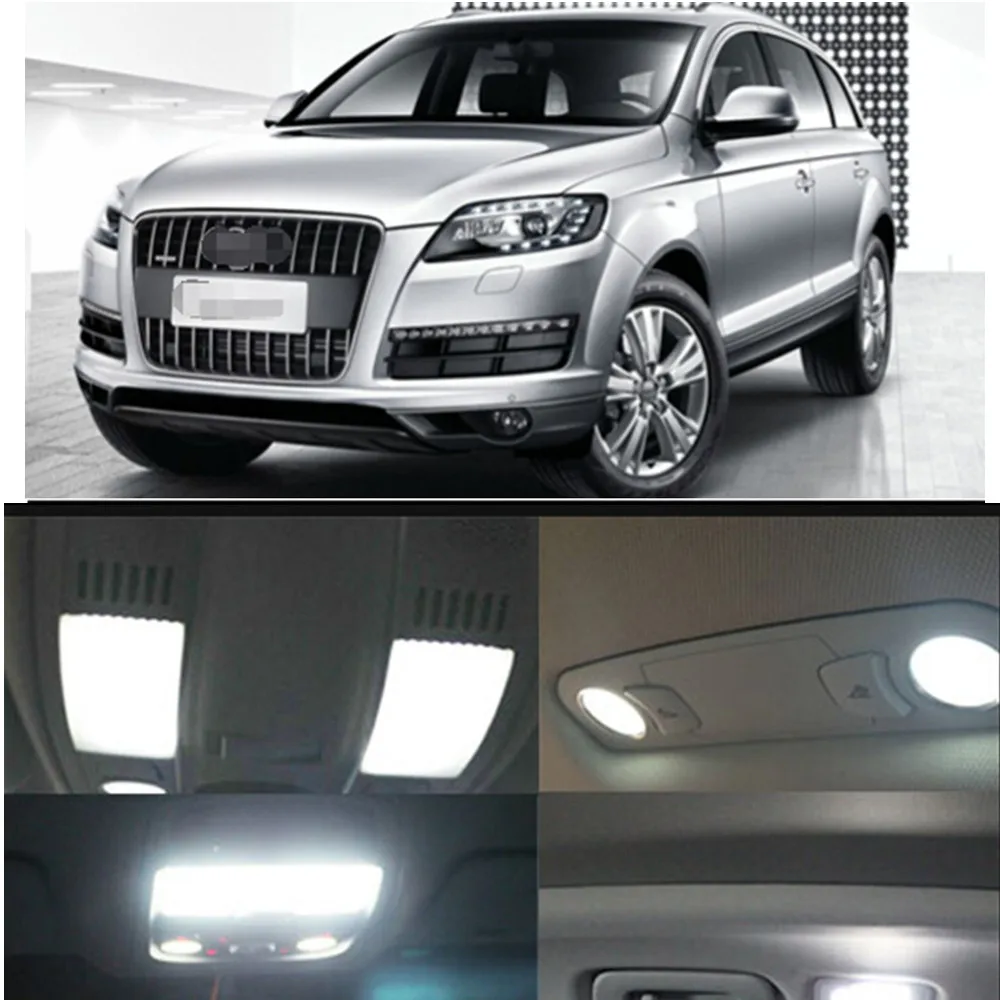 Car LED 11pcs per set Leds Bulb Interior Dome Map trunk Package Kit For