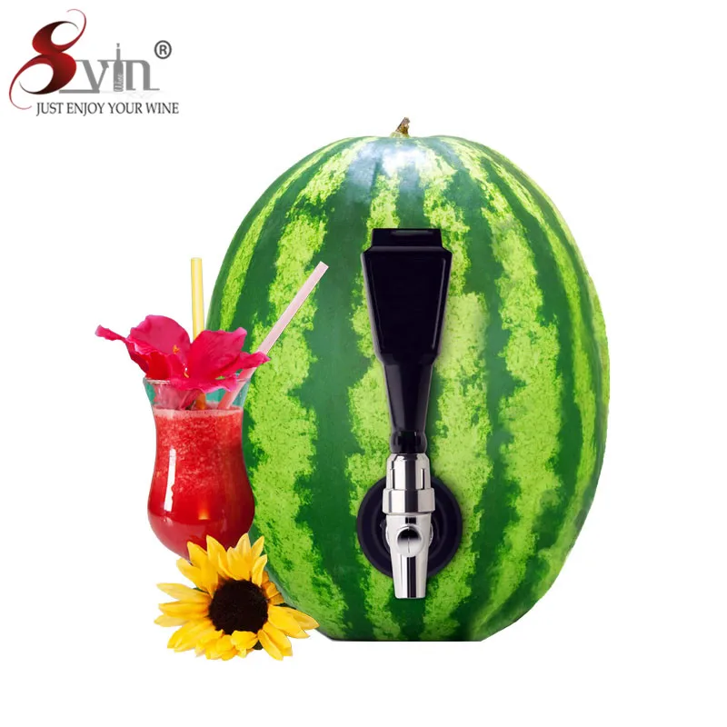 

SVIN Watermelon Keg Tapping Kit with Faucet Coring Tool Black Fruit Kegger for Cocktail Party