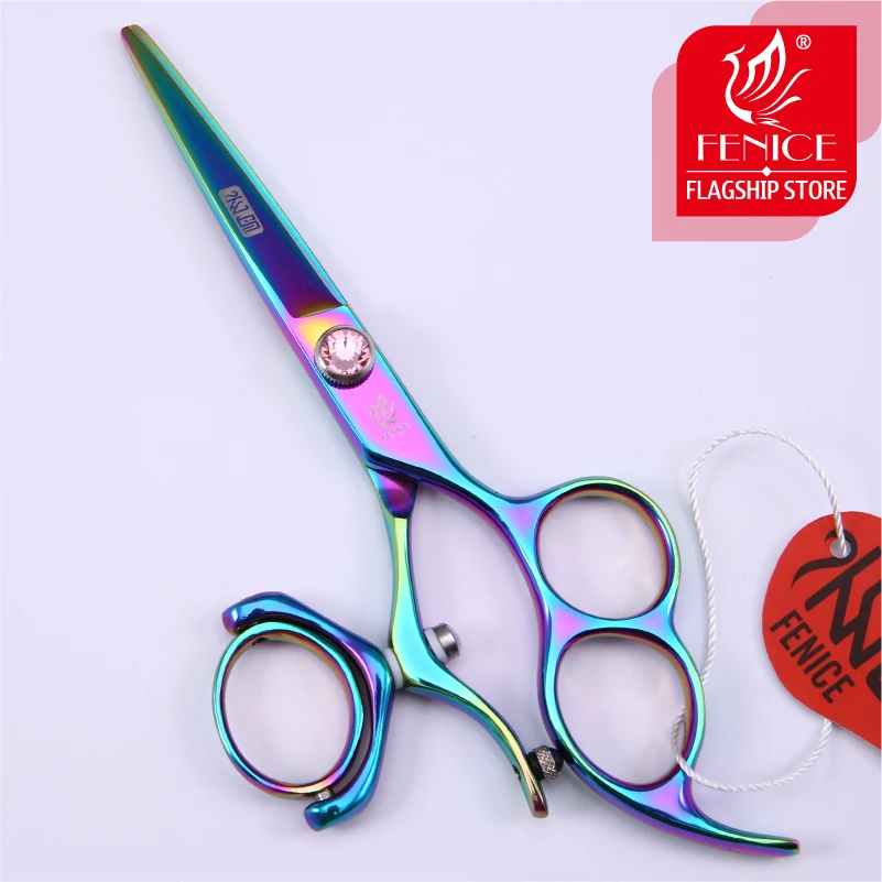 

new design three hole rotate thumb Professional Japan 440c 5.5 6 inch hair cutting scissors for hairdressing styling tools