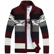 2016 NEUE Warme Dicke herren Strickjacken Pullover Männer Winter und frühjahr Pullover Tops stehkragen Männer dünne Beiläufige kleid Strickwaren